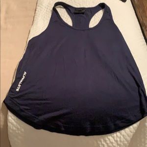Alphalete tank, navy, size small